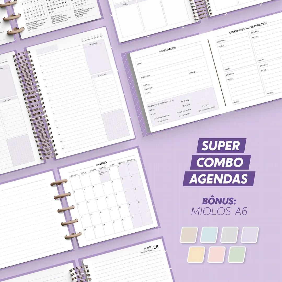 Super Combo Agenda 2026 - Nilmara