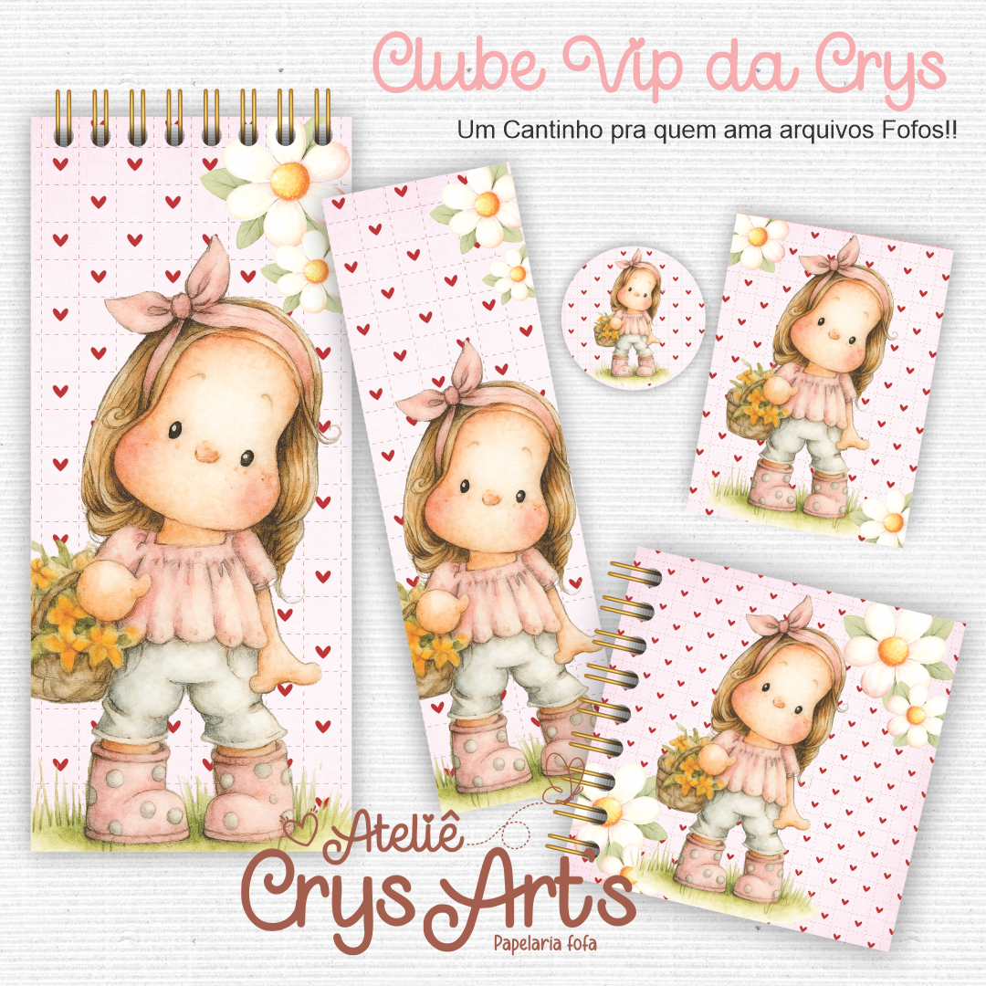 Arquivo Kit Menina Fofa - Crys Arts