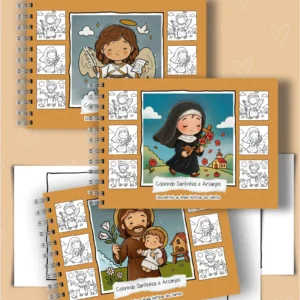 Livro de Colorir Colorindo Santinhos e Arcanjos - Carinas Paper