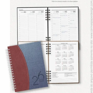 Miolo Agenda Office Semanal - Carinas Paper